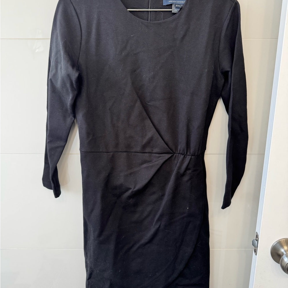 French Connection Black Long Sleeve Dress